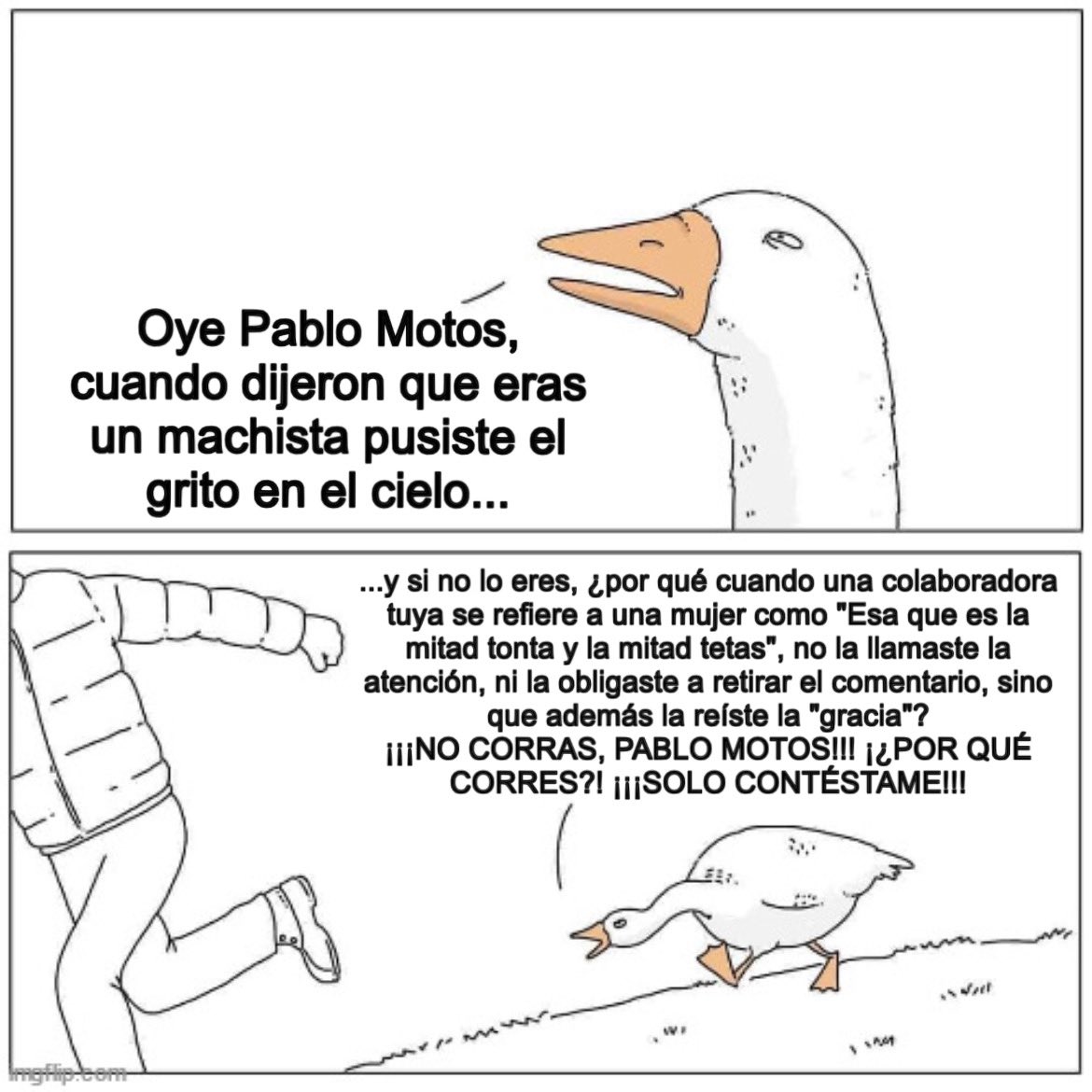 La oca ha vuelto fuerte retratando a Pablo Motos!!!