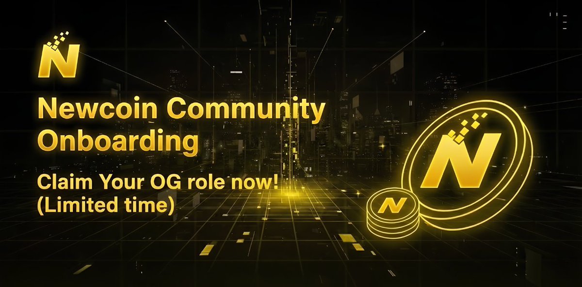NewCoinOfficial's tweet photo. Newcoin Community Onboarding OG Role Giveaway!   Calling all early members! 🎁

Get your OG Role and enjoy your status in the community 

Join now &amp; complete the task (FCFS)
Participate the link below 👇

1/2 🧵 https://t.co/LN0PHOWncQ