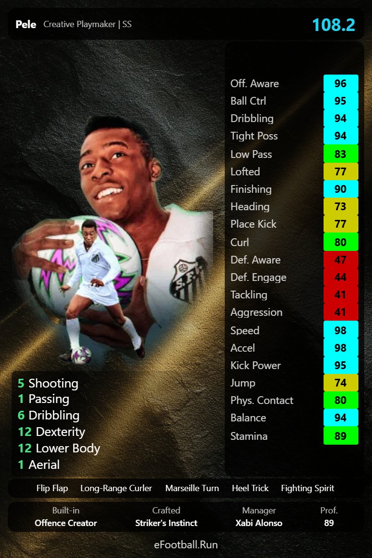 efootball_run's tweet photo. New Pele, eFootball 2026 https://t.co/9VtvofMQ68