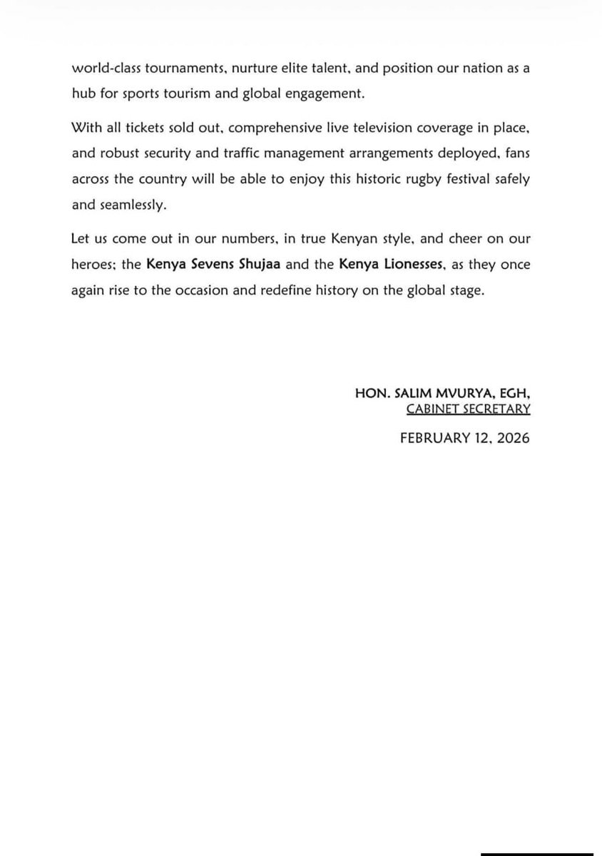 Image for the Tweet beginning: Kenya welcomes the world to