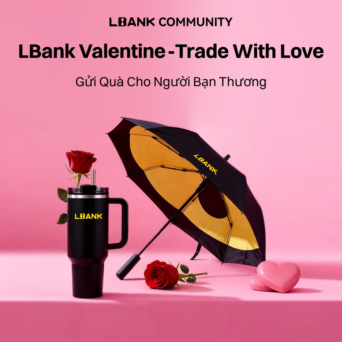 ❤️LBank Valentine - Trade With Love – Gửi quà cho người bạn thương❤️

⏰Thời gian: 12.2 – 28.2

Hãy dành cho người bạn yêu thương những món quà sịn xò từ LBank nhé 🥰

⭐️Tham gia chỉ với vài bước đơn giản:

1. Follow kênh t.me/LBank_Vietname…;