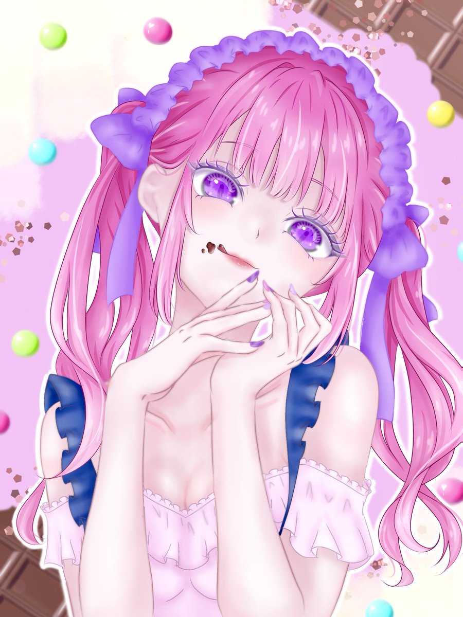 ハッピーバレンタイン代理ちゃんver.🍫💕

#イラスト 
#絵柄が好みって人にフォローされたい