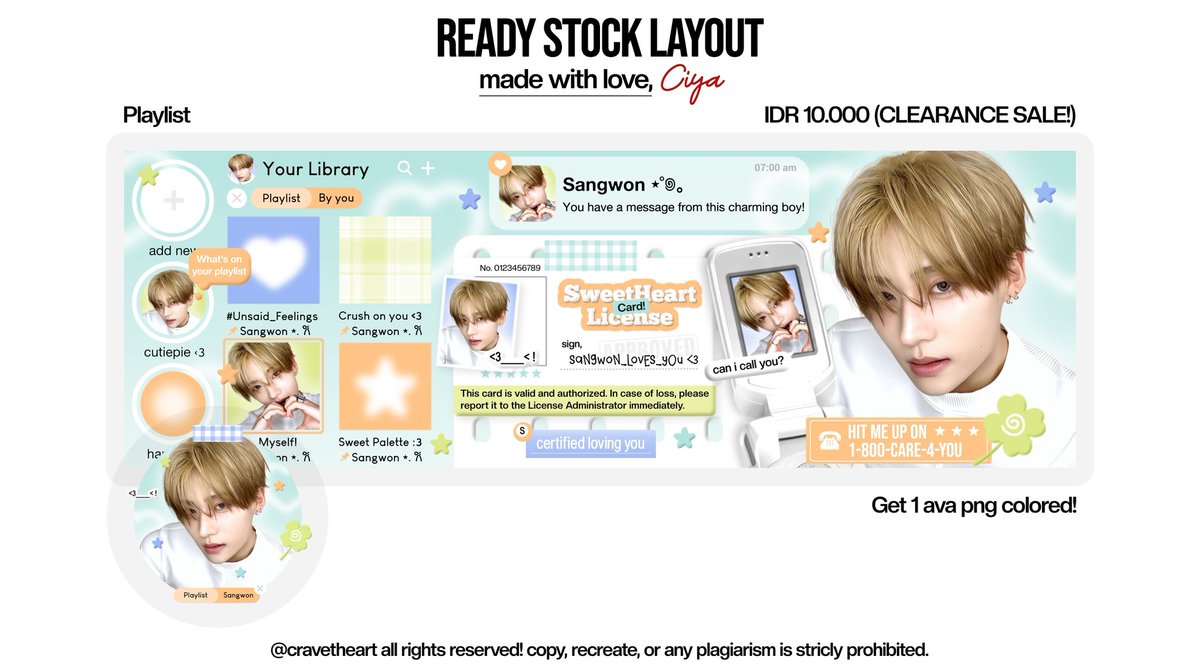 cravetheart's tweet image. bantu repost ya? maaci ‹𝟹

CLEARANCE SALE!

aku mau bersih2 memori ibis, jd layout ready stock yg msh ada aku clearance sale :3

ONLY 10K/EACH FREE RETEXT! (ada 9 layout, lengkapnya bisa scroll ke bawah)

ada isa, wonyoung, sangwon, shinyu, yuha, kya, asa &amp;amp; karina

#zonauang