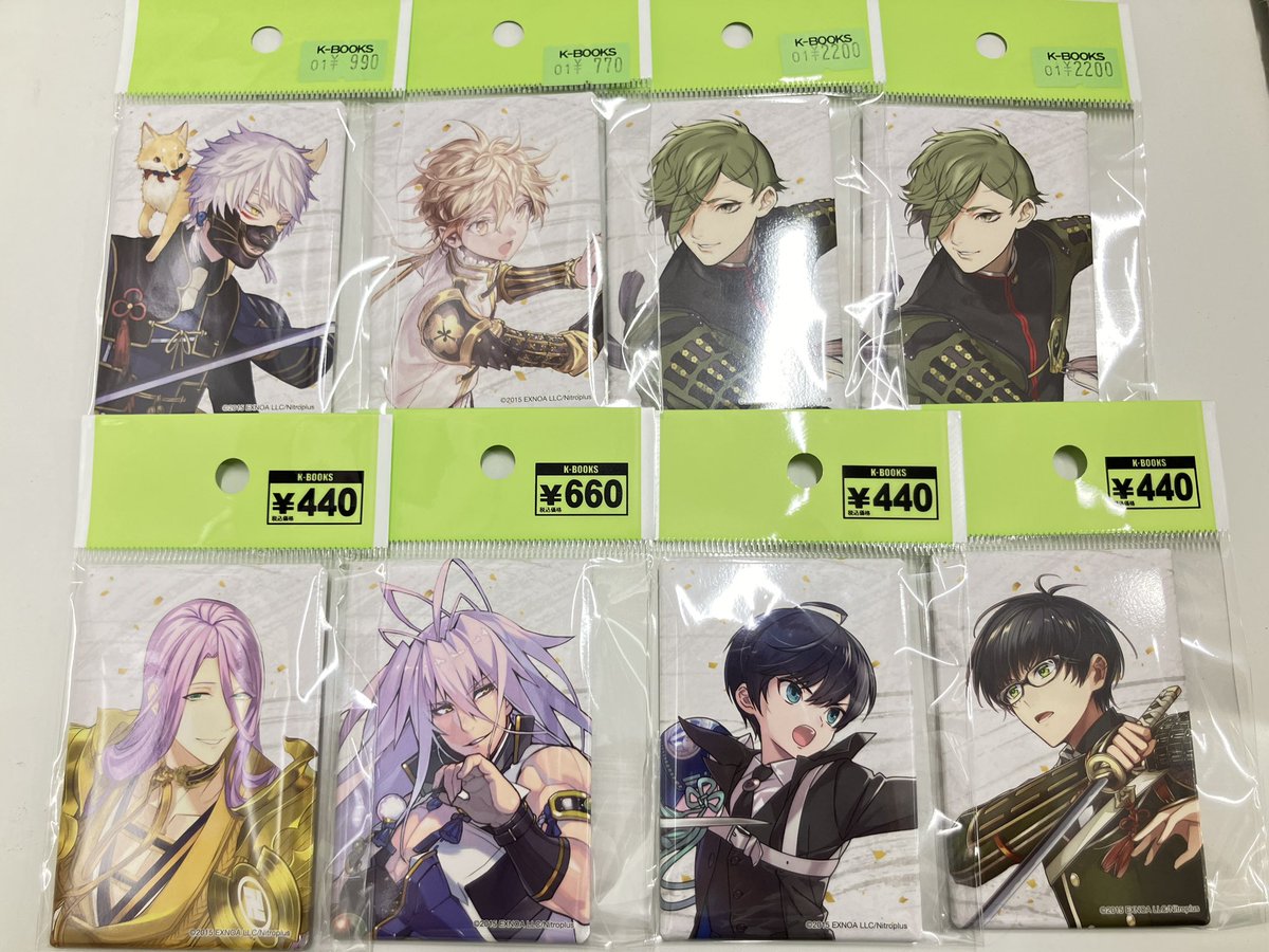 入荷情報】 刀剣乱舞 とうらぶ 五周年 スクエア缶バッジ 鶯丸 再入荷