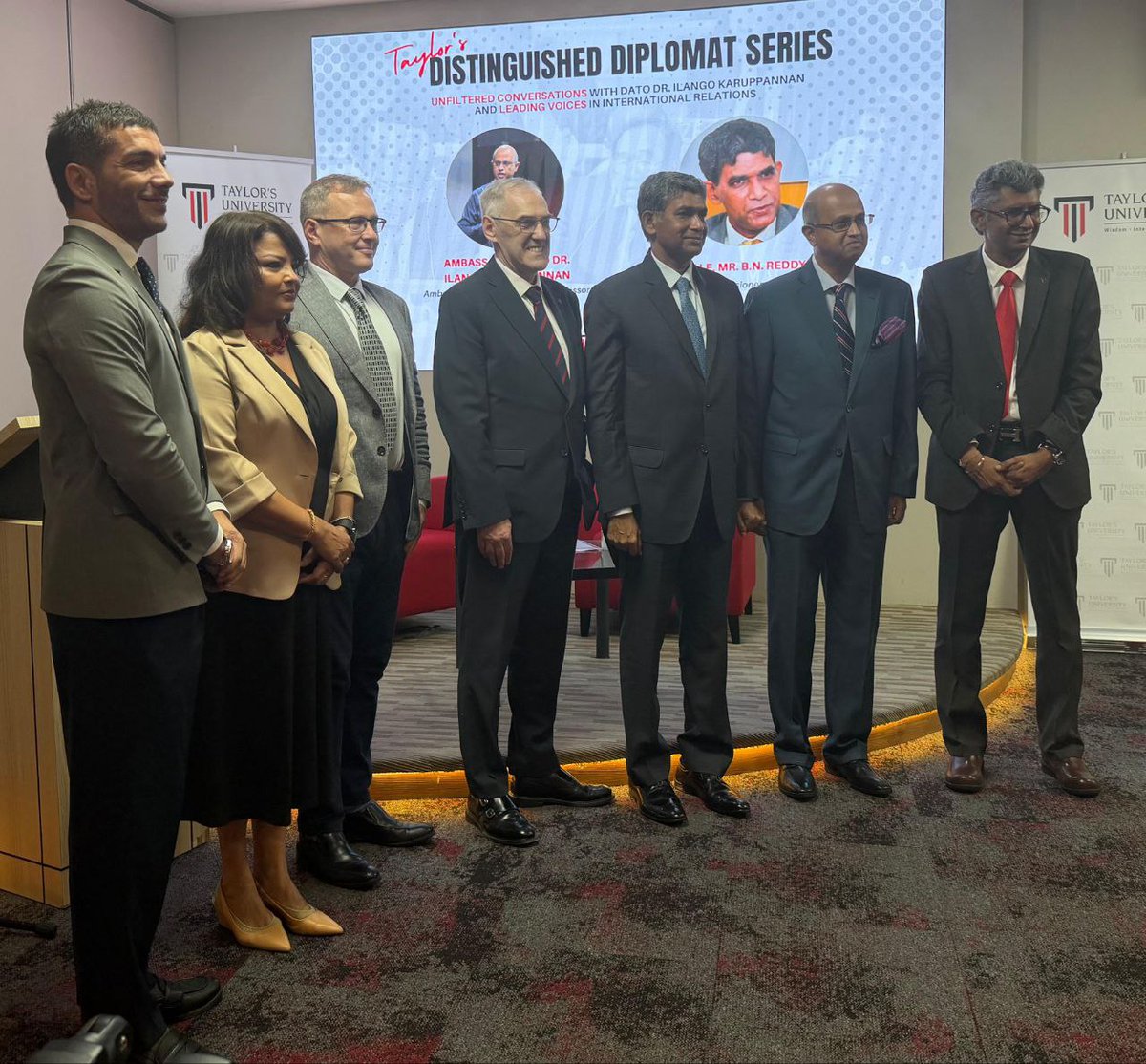 H.E. B N Reddy <a href="/BN_Reddy_8888/">B N Reddy-India’s High Commissioner to Malaysia</a>, High Commissioner of India <a href="/hcikl/">India in Malaysia</a> participated in Taylor’s University’s  Distinguished Diplomat Series (DDS) conversation followed by discussion with students on 11 February 2026. The conversation was moderated by Amb Dato’ Dr Ilango Karuppannan, a