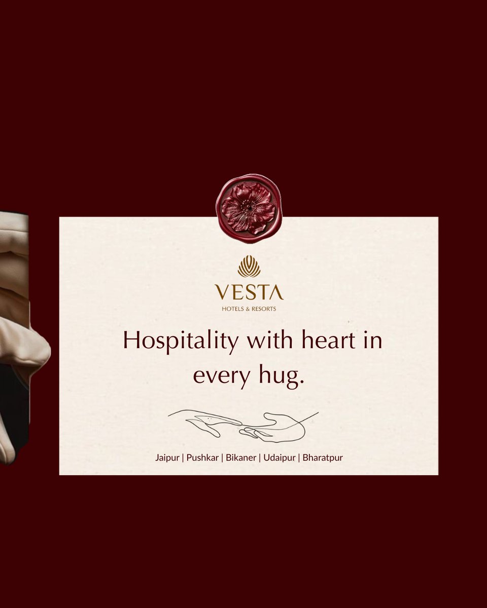 Sometimes, a hug is a feeling, not just a gesture. Experience the comfort of Vesta Hotels &amp; Resorts, where our world-class service and cozy interiors feel like a giant hug for the soul. Relax, recharge, and feel at home.