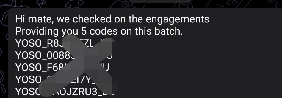 🎁 YOSO × MD FARUK COLLAB GIVEAWAY 🔥🎉

We’re giving away 5 YOSO Alpha Invite Codes
💸 Each code comes with $10 FREE trading credit

Yoso Social blends social vibes with community-driven prediction markets. Early users always have the edge 👀

🎟️ 5 Winners | Random Selection

👉