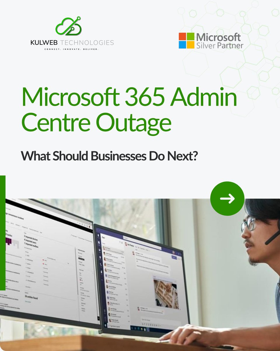 kulwebtech's tweet photo. Earlier this week, Microsoft 365's Admin Centre went down. This is the 3rd major outage in a month and SA businesses felt it too.

Cloud infrastructure doesn't respect borders. When the control layer fails, operations stop.
.
#Microsoft365 #Cloud  #ManagedIT https://t.co/VAOo2o27I7
