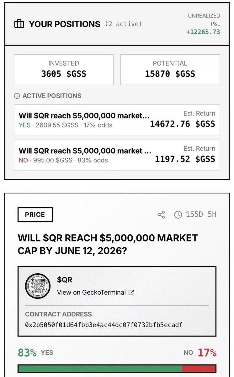 I heard vc's are writing cheques for prediction markets - I built this miniapp on Farcaster a while ago, if you're a VC give me your money thx i'll build you a market