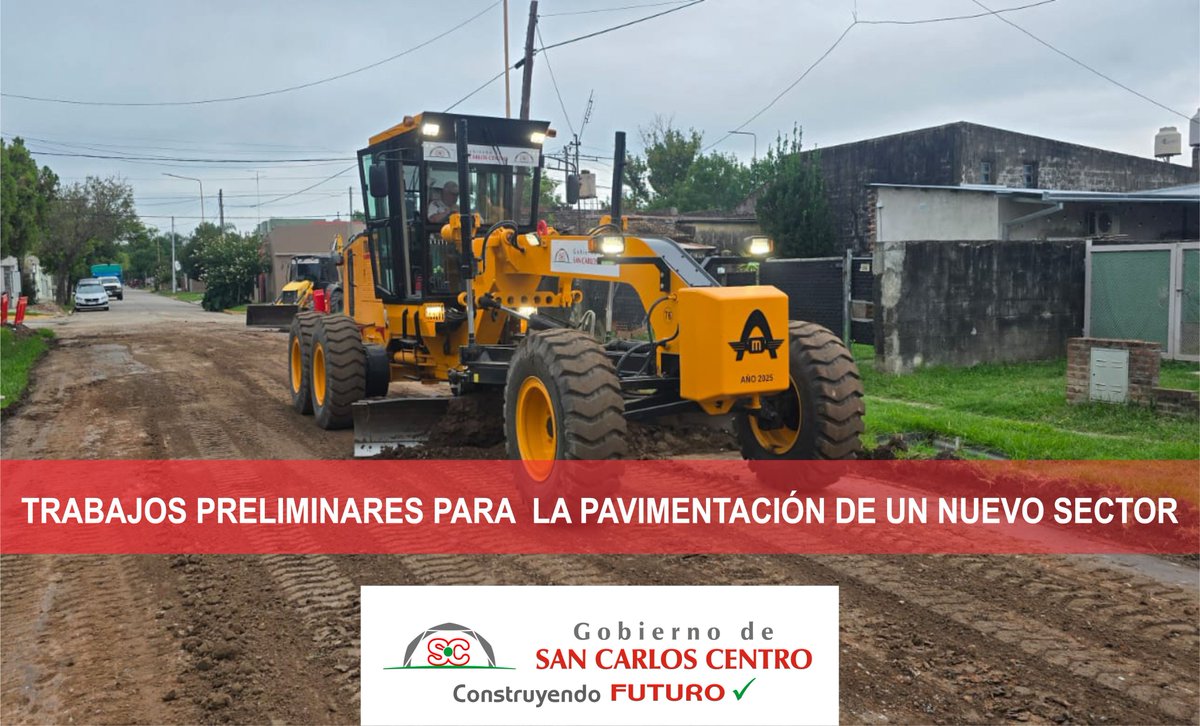 TRABAJOS PRELIMINARES PARA LA PAVIMENTACIÓN DE UN NUEVO SECTOR
facebook.com/share/p/1ASimW…