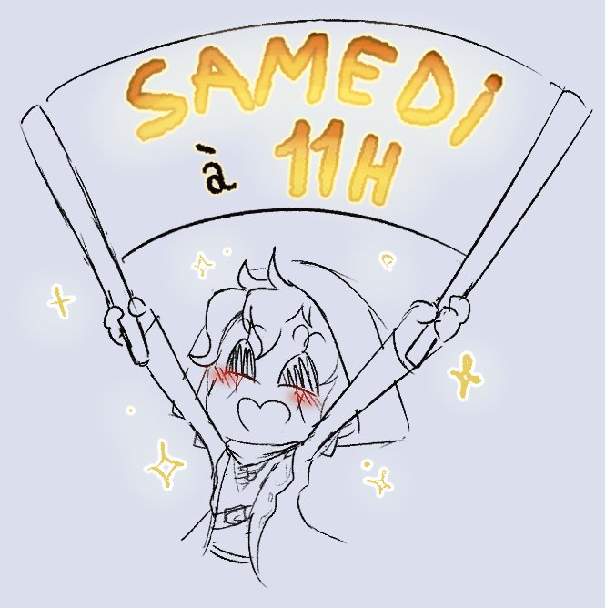 Nouvel horaire : On se retrouve maintenant tout les Samedis à 11h par ici => twitch.tv/thesandwraith/
Dessin, blabla (deep ou léger), chaque grain compte dans les Contrées Sablés ⏳⌛
🎨 : <a href="/LordTafa/">LordTafa(CHNOS)</a>
#vtuberfr