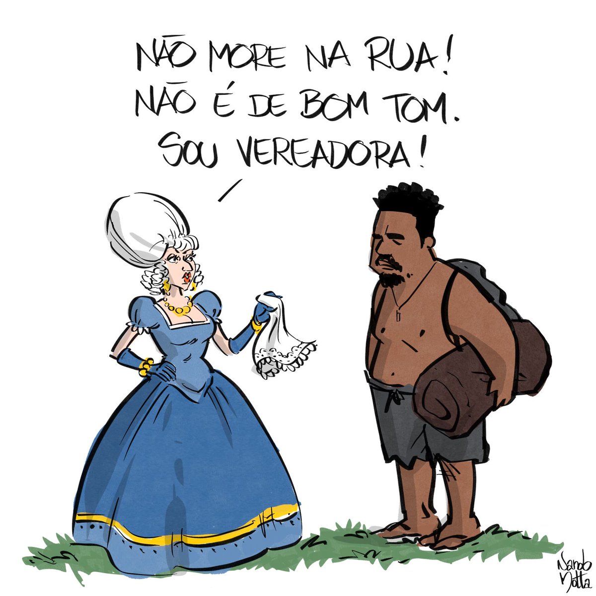 Vereadora de rico - Por <a href="/desenhosdonando/">Nando Motta</a>