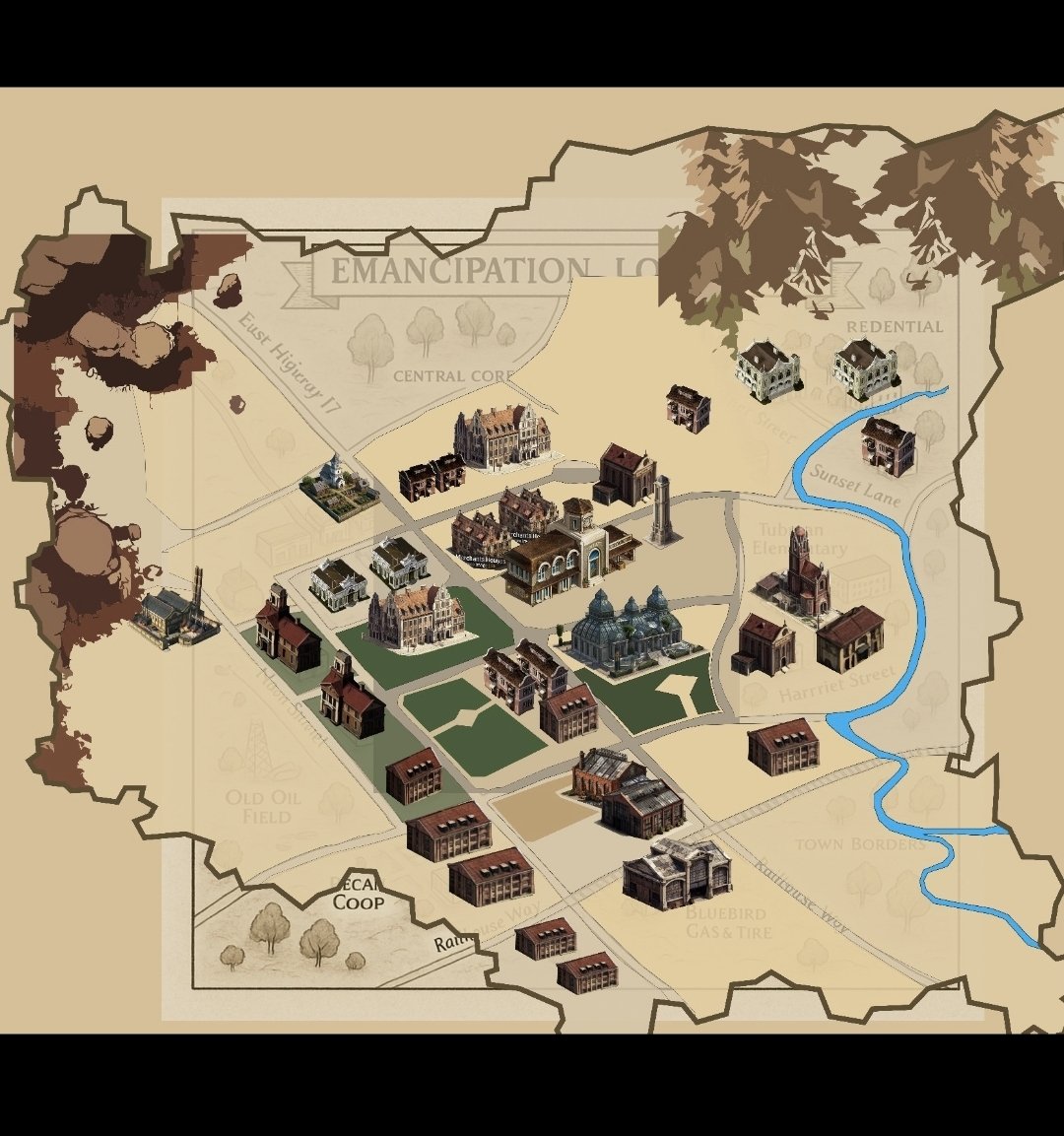 ghalavanqche's tweet image. A different map from a new world I’m developing.
Each world has its own geography, history, and rules. This one tells a very different story.
Let me know your thoughts on this 

#GameDesign  #LevelDesign #gamemap #IndieGameDev  #FantasyMap #MapDesign #CreativeWork #IndieCreator