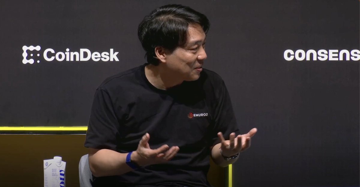 At the Cardano Spotlight Panel at @consensus_HK, <a href="/phillip_pon/">Phillip Pon</a>, CEO of EMURGO, shared a message on the future of onchain finance.

Alongside <a href="/IOHK_Charles/">Charles Hoskinson</a>, @F_ZK_now, Phillip highlighted that financial control and access to yield-generating real world assets has traditionally been