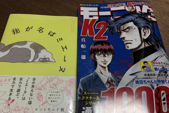 モーニングと実家に送る用ミエーヌちゃんを買いました
絶対書店員さんに顔覚えられてる
レジで目が合った瞬間に「ご予約の方ですね」と言われた ご予約の方です
私は時々モーニングを予約で買う客…… 