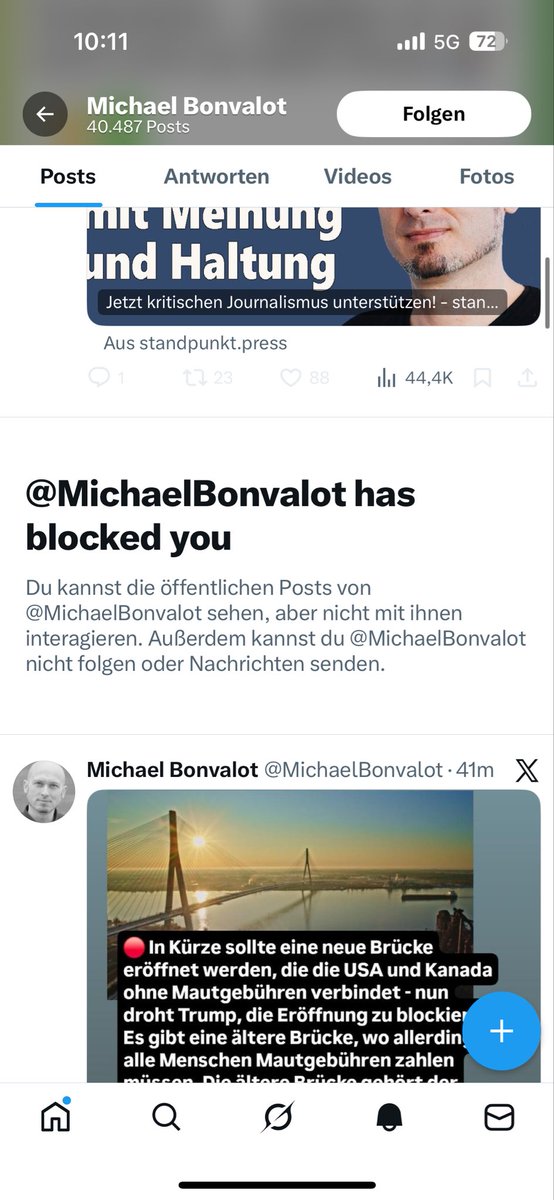 „Journalist mit Meinung &amp; Haltung“
Eher Kritikunfähiger Cancel-Culture Fanatiker, der Fakten selektiv ausblendet.
Klar sind die Sozialdemokraten gesunken, wie überall anders auch, aber nicht so stark. Dafür wurde dort das erstarken von Rechtspopulisten komplett abgewandt.