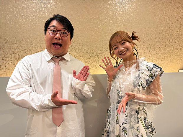 antch's tweet photo. いよいよ明日から公開🎞️　
声優初挑戦となるラランド ニシダさんと、大橋彩香さんの対談、必読！

精一杯全力で挑んだ精子役「スペルマゲドン 精なる大冒険」ラランド ニシダ＆大橋彩香スペシャル対談 | レポート | WebNewtype #スペルマゲドン #ラランドニシダ #大橋彩香 

https://t.co/1vEsqsAIfh https://t.co/DzgncCxv78