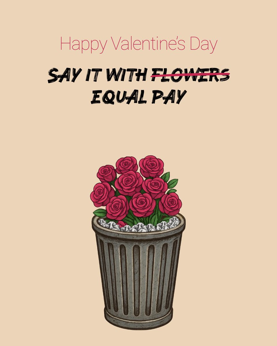 Oxfam's tweet image. This Valentine’s, keep the flowers, bin the roses and drop the jewellery...

We want equal pay, respect, safety, care, and dignity. Love should feel fair - every day.

Let’s #UniteForFairChange this #ValentinesDay