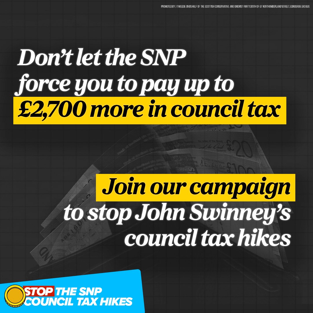 John Swinney’s plan to put up council tax is another SNP assault on hard-working taxpayers.

Add your name to our campaign to stop these hikes.
✍️ scottishconservatives.com/news/stop-the-…