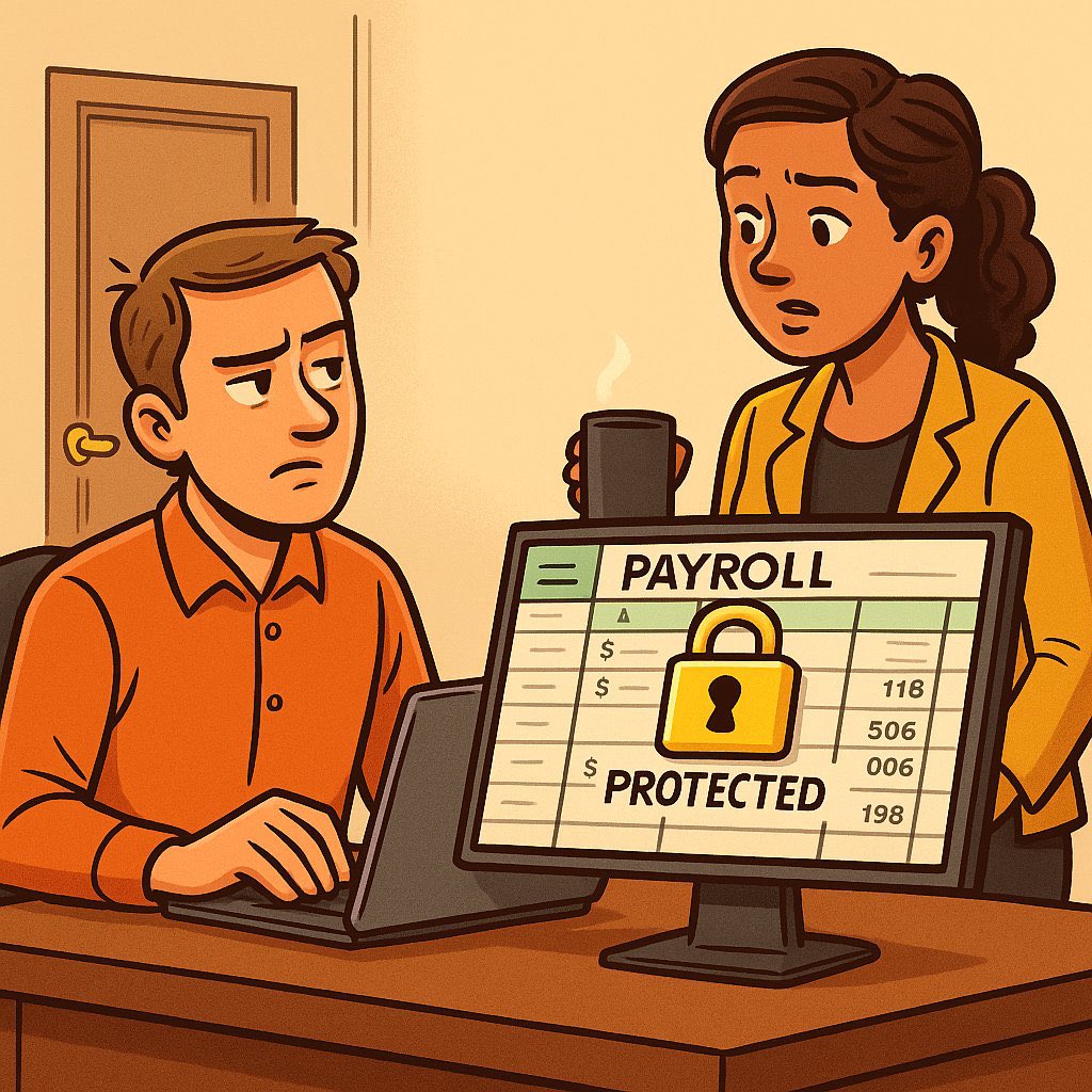 🔐 When Excel Meets Confidential Data - You Don’t Just Work Smart, You Work Secure.

One of the most critical Excel projects I ever handled was a payroll analytics workbook, a file that contained employee salaries, performance bonuses, tax deductions, and executive compensation