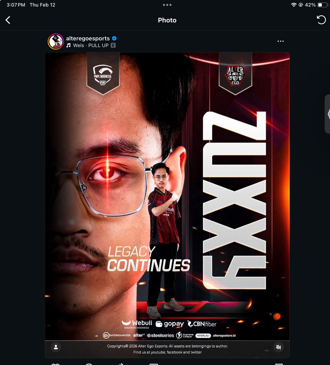 Alter Ego signed Zuxxy ahead of PUBG Mobile 2026 season