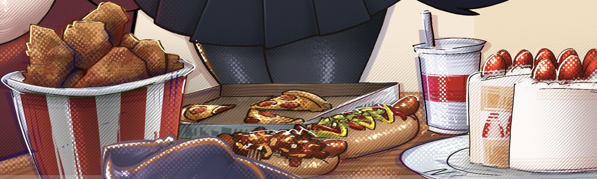 最近skeb(非公開)で描いた食べ物