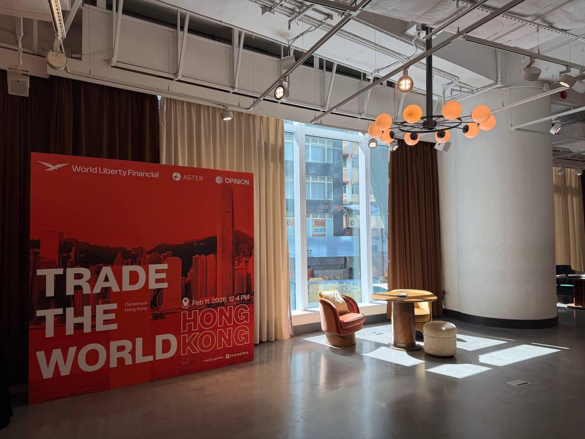 opinionlabsxyz's tweet image. Trade the World at Hong Kong Consensus 2026 🇭🇰

Huge thanks to our partners @Aster_DEX , @worldlibertyfi &amp;amp; everyone who showed up yesterday. 

2026 will be a massive year for Opinion.🔥