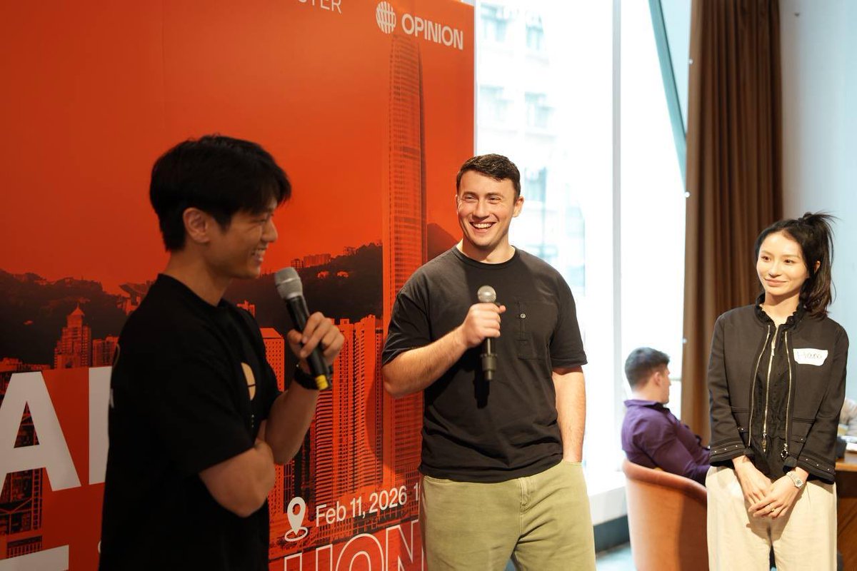 opinionlabsxyz's tweet image. Trade the World at Hong Kong Consensus 2026 🇭🇰

Huge thanks to our partners @Aster_DEX , @worldlibertyfi &amp;amp; everyone who showed up yesterday. 

2026 will be a massive year for Opinion.🔥