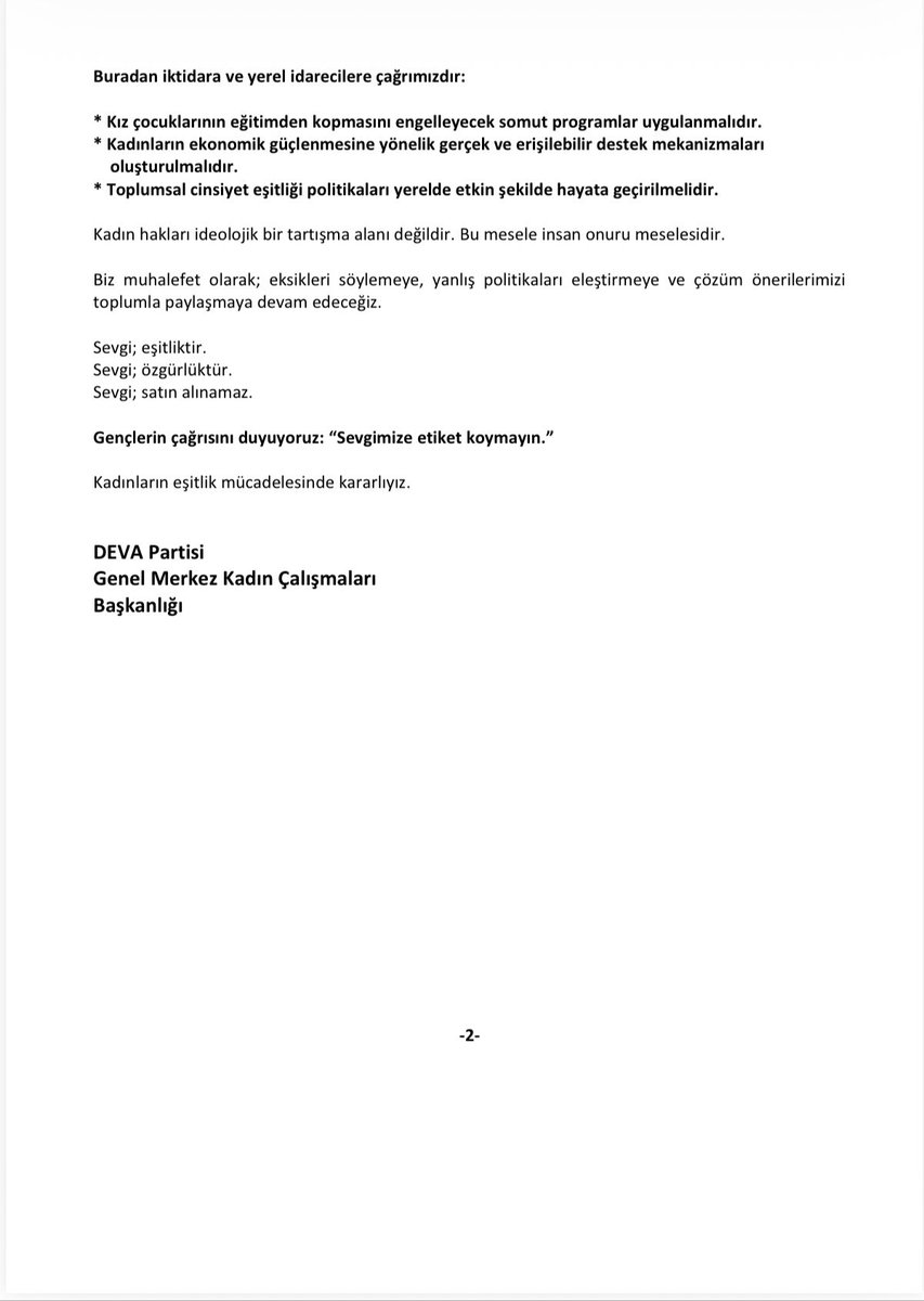 “Sevgimize Etiket Koymayın” – Kadın Onuru Siyasetin Üstündedir

Şanlıurfa’da gençlerin yükselen sesi aslında Türkiye’de kadınların ve gençlerin ortak çığlığıdır:

“Sevgimize etiket koymayın.”
#Şanlıurfa #kadın