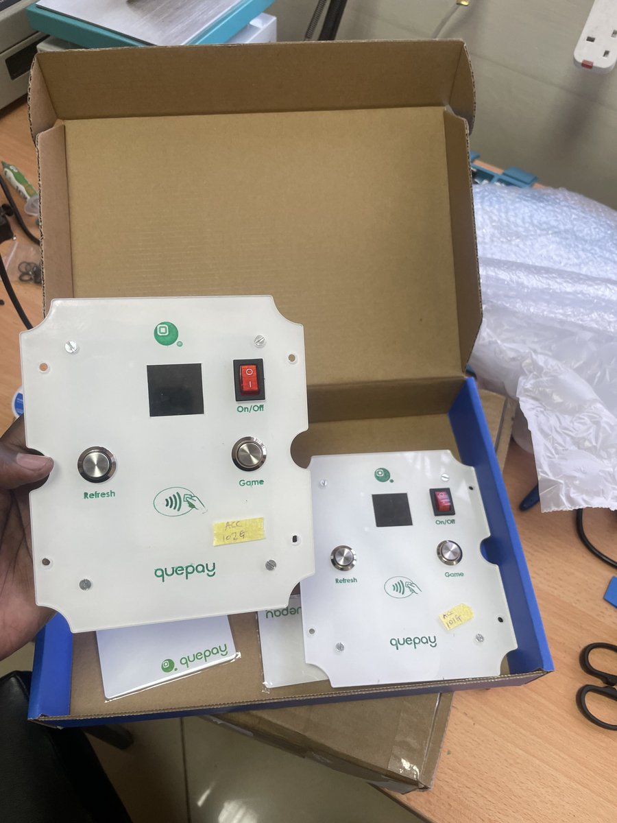 QuePayApp's tweet image. QuePay Pool devices have started shipping. These ones are off to Embu! 😎