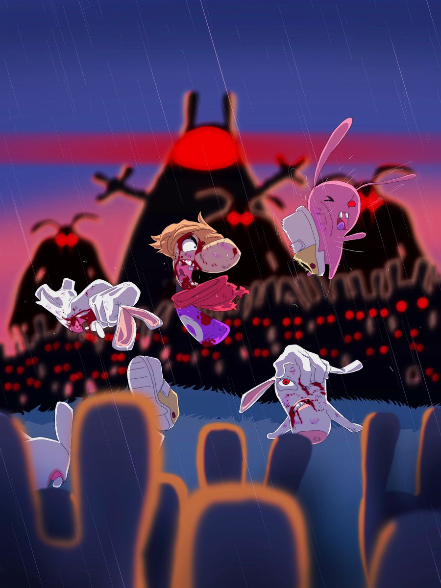 Invasion of the Hellish Rabbids 🐰
.
#rayman #raymanravingrabbids