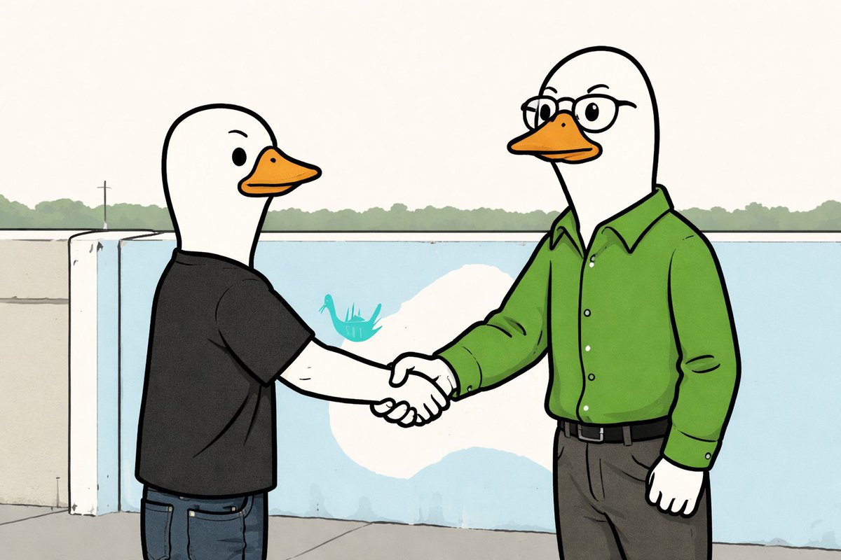 Heisenduckcoin's tweet image. Where it all started