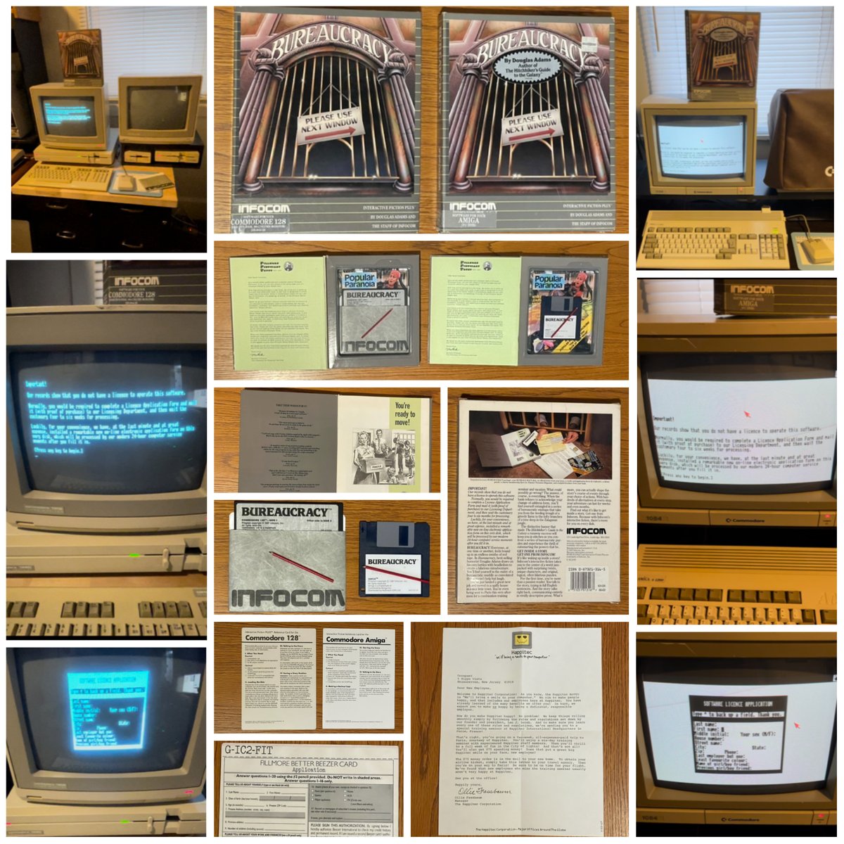 CharlesHawn66's tweet image. BUREAUCRACY was released 39 years ago today on Feb 12, 1987. Written by Douglas Adams &amp;amp; Infocom's 24th game. You must confront a series of hurdles from a recent change of address. The game monitors your BP, &amp;amp; if it gets too high you die &amp;amp; the game ends. #Commodore #Amiga #Infocom