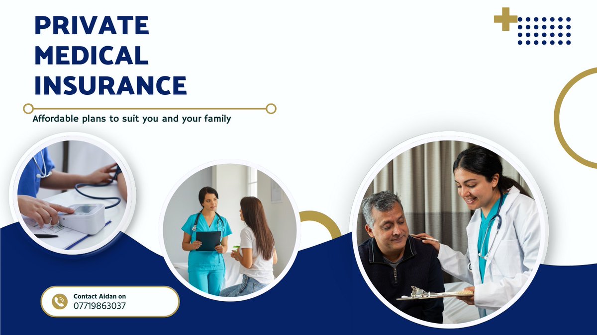 No one likes to think about being unwell but with waiting lists getting longer, private health insurance gives you access to medical care and may cover some costs involved.  Phone Aidan on 07719863037 to see what best policy options are for you and your family.