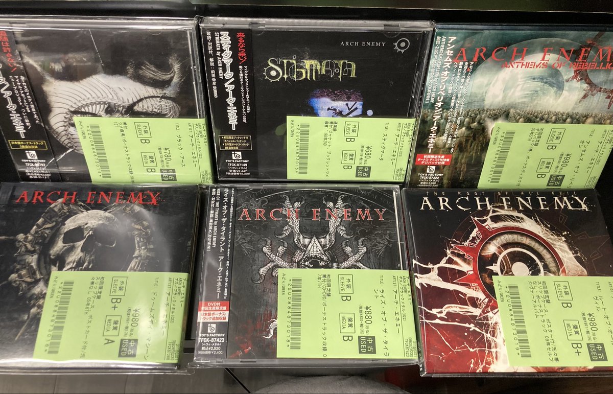 新着中古情報💿】 DEATH METALの中古CDが30点以上入荷しました！ DARK