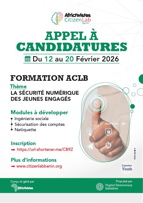 AfricTivistes Citizen Lab Bénin tweet media