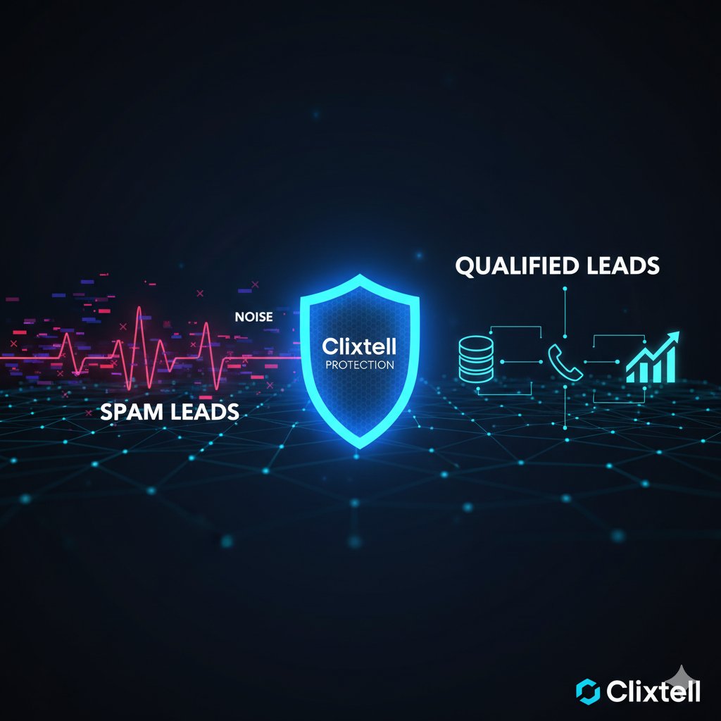Clixtell's tweet photo. If your Google Ads “leads” never answer, your bidding may be learning from junk.

In our new guide, we show you how to diagnose spam leads by segment, then stop them at the click, form, and call layers so Smart Bidding stays clean.

https://t.co/4Tv1j0KyOu https://t.co/EXyfGOyAsO