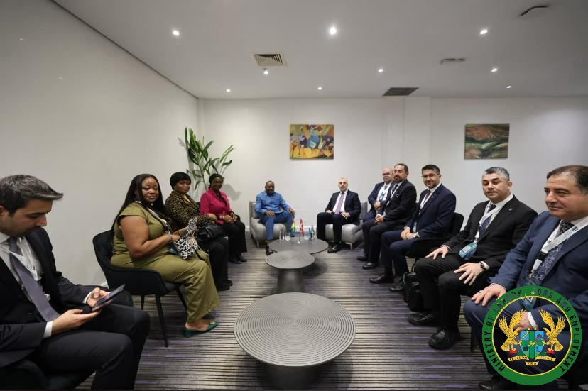 Hon. Dr. Abdul Rashid Hassan Pelpuo has held a bilateral meeting with the Turkish Minister of Labour on the sidelines of the International Conference on the Elimination of Child Labour, reaffirming Ghana’s commitment to international cooperation in the fight against child labour.