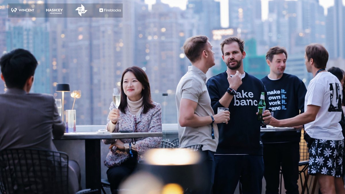 Wincent_co's tweet photo. What a night in Hong Kong 🇭🇰 🍸

350+ guests joined us at Popinjays for an unforgettable evening of networking above the skyline.

Huge thanks to our co-hosts @HashKeyExchange, @TPICAP, and @FireblocksHQ for making it happen.

Let’s keep building. 🚀

#HongKong #Wincent #Crypto #DigitalAssets #OTC #Web3