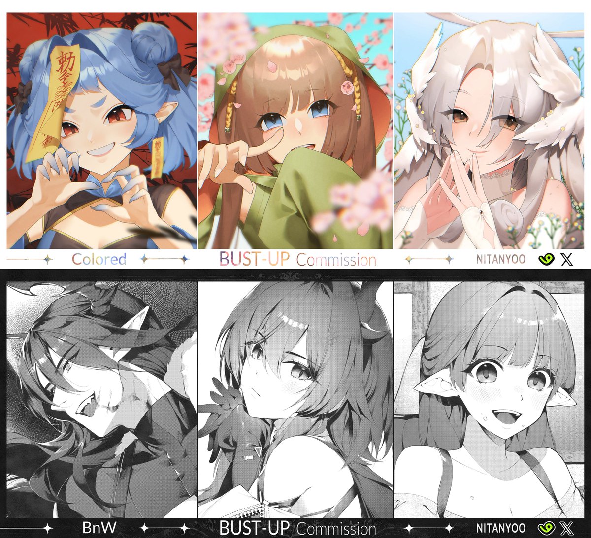 Nitanyoo_'s tweet image. [RT and like very appreciate]

Hello! My commissions are open again now! (ㅅ´ ˘ `)
Available for new request on Vgen or we can also do commissions on X! 
Please check out my Vgen or DM me if you're interested ദ്ദി ˉ͈̀꒳ˉ͈́ ) ✦
#commissionsopen #VGenComm #VGen