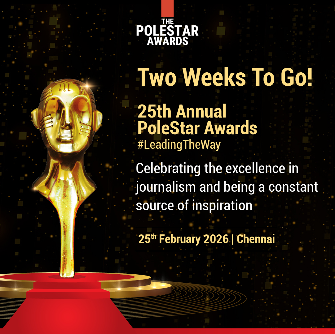 The Annual #PoleStarAwards2026 returns on 25th February to recognise the finest reportage &amp; journalistic excellence across India.

Let’s celebrate the voices that continue to shape the narrative.

#PoleStarAwards #JournalismExcellence #Leadership #AwardsSeason #25thEdition