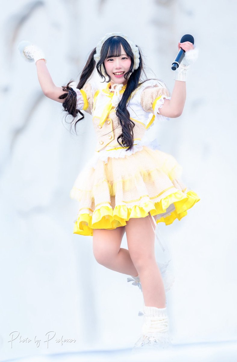 雪まつり会場に元気いっぱいの黄色いアイドルいた🌻♡#さっぽろ雪まつり2026