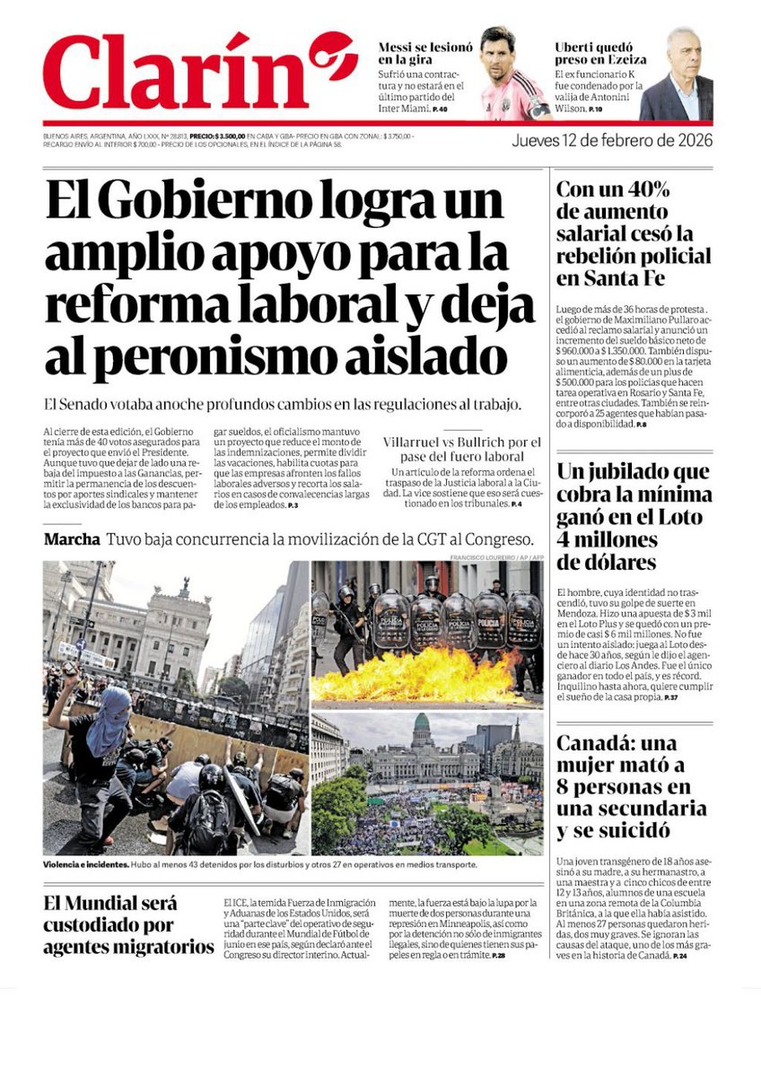 Clarín tweet media