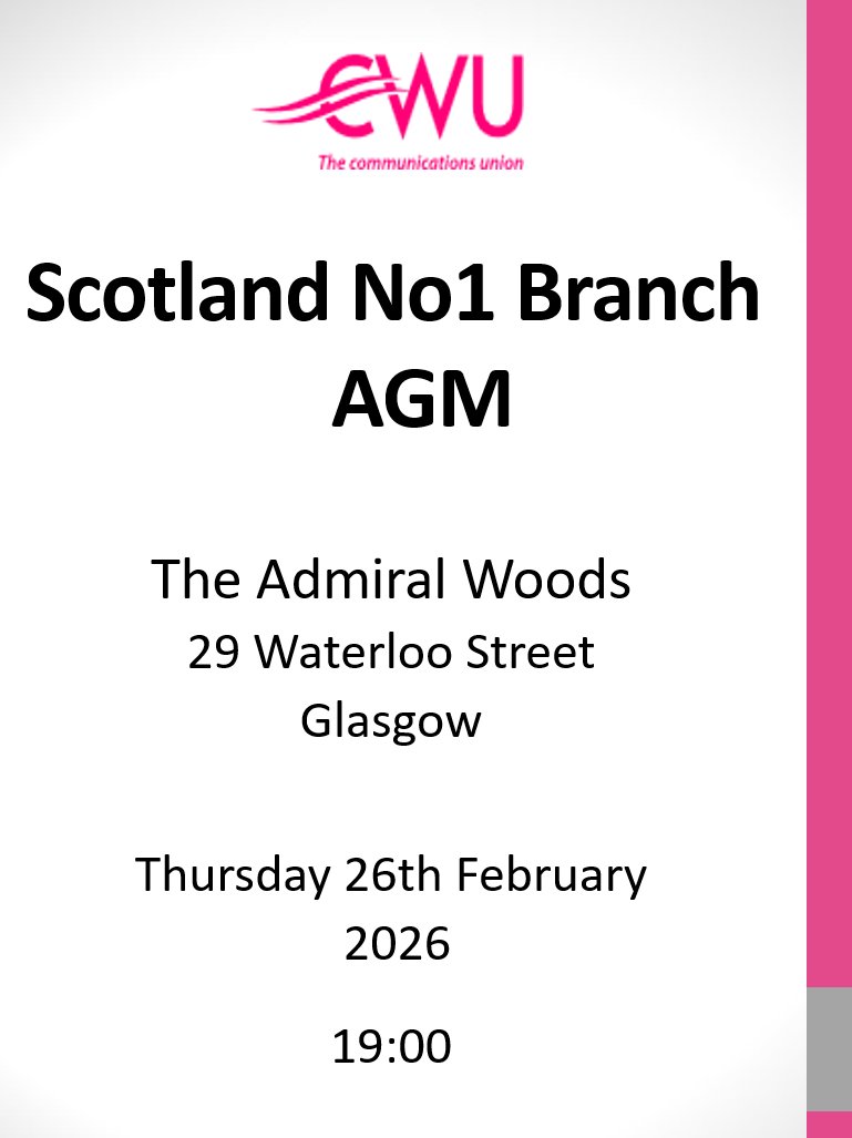 CWU Scotland No. 1 tweet media