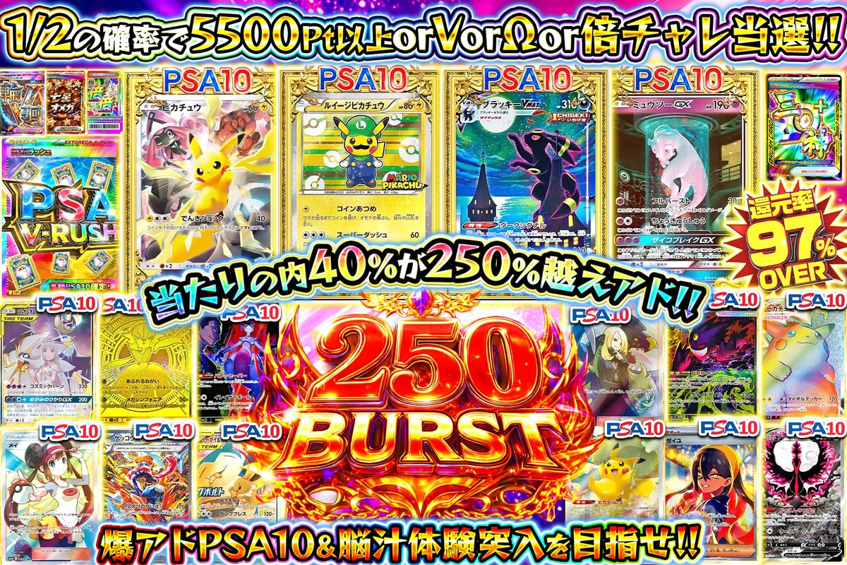💥250%アドの衝撃走る!!⚡️ 💫まさにバースト!! 当たりの内40%が