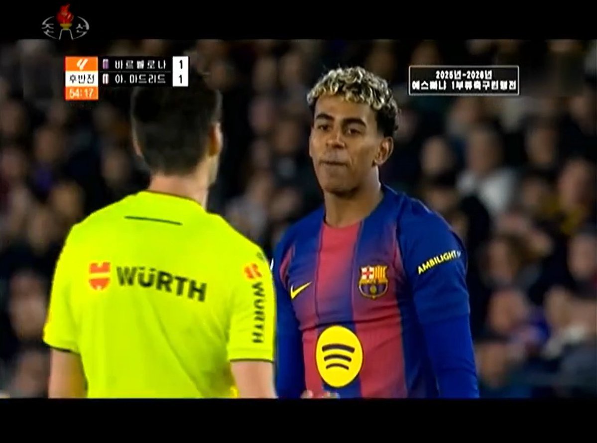 Fekerfanta's tweet image. Esto es verdad.

Corea del Norte retransmite todos los partidos de La Liga de forma gratuita. Y sí, con la señal totalmente pirateada.