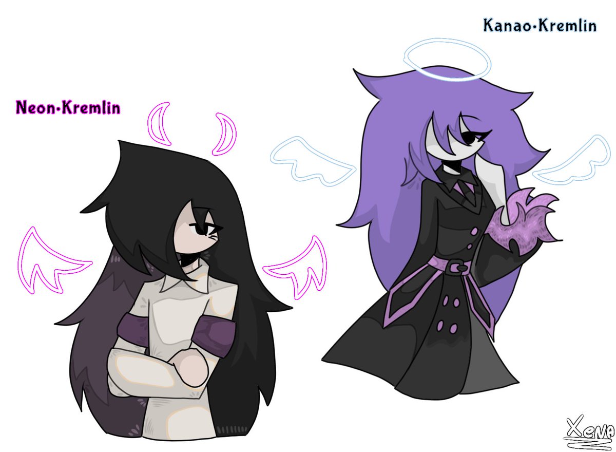 SSevcenko20260's tweet photo. Spouses😈😇
#XenaRioOc #Fanart #Digitalart https://t.co/AhaGDtphql