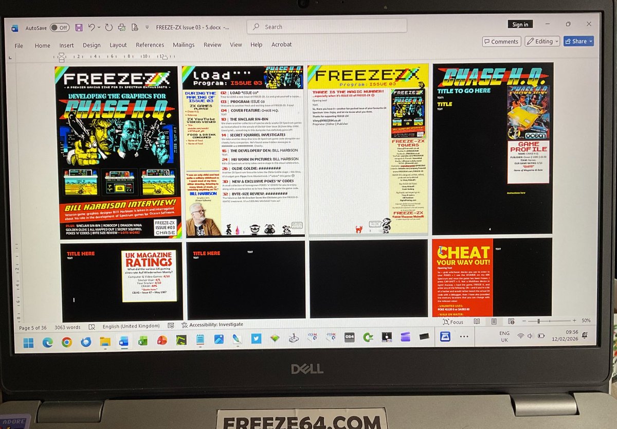 FREEZEZXUK's tweet photo. There’s a ton of work to be done on this, and it begins with the template and cover.
FREEZE-ZX issue 03.
Coming April 2026.
https://t.co/u6Zmqqr3GM
#ZXSpectrum #Speccy #SpectrumNext https://t.co/Wwi6pTVghf