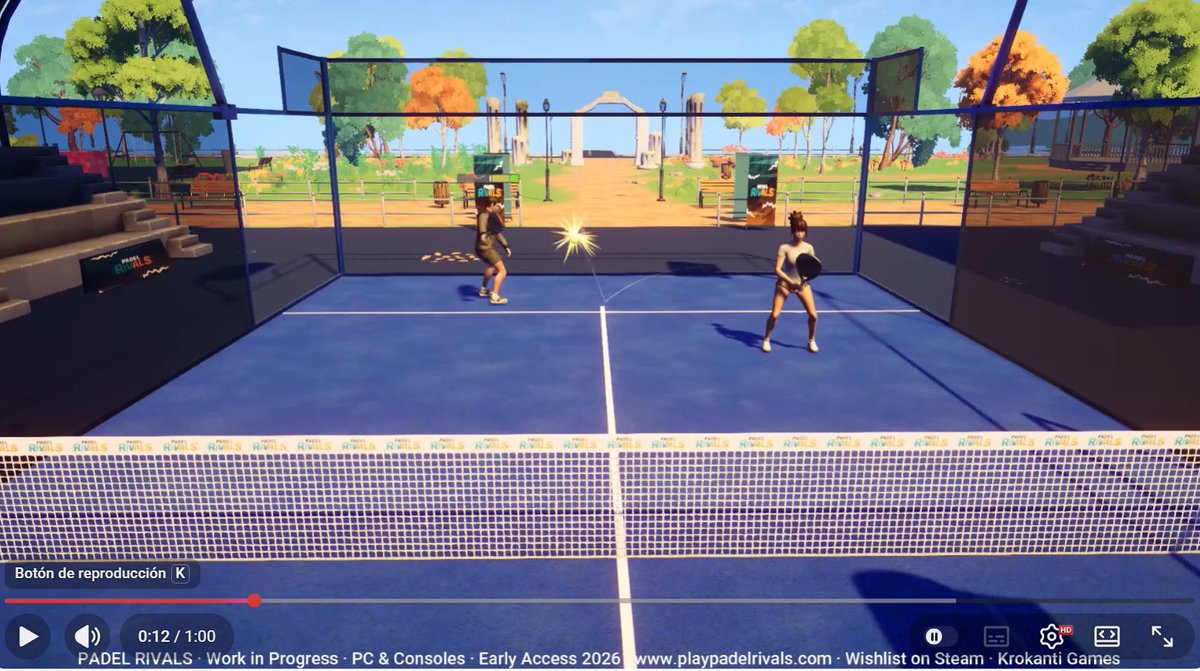 PlanetaPadel's tweet photo. 📌El 1er videojuego de pádel para PC y consolas: PADEL RIVALS: https://t.co/gbFn97ZYV1 // #videojuegopadel #padelpc #padelrivals #padelgame #krokantigames https://t.co/5XjllzEeer