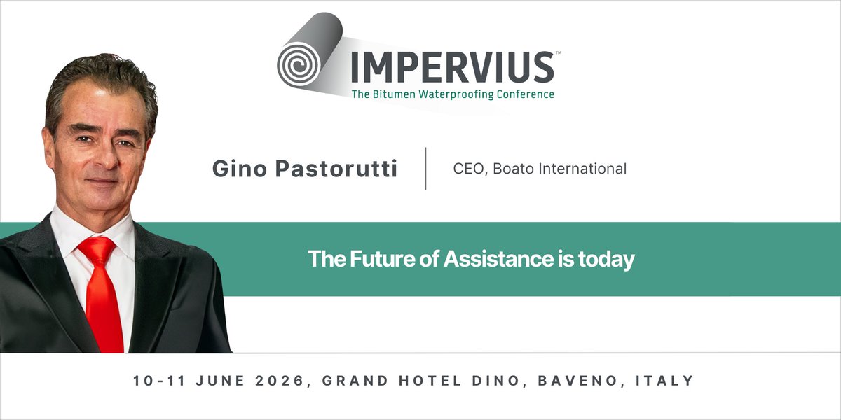 How will AR and AI change technical support in bitumen waterproofing membranes?

At #IMPERVIUS26, Gino Pastorutti (CEO, Boato International) will show how remote AR guidance and AI diagnostics cut downtime and boost autonomy.

📅 10–11 June 2026, Baveno, Italy